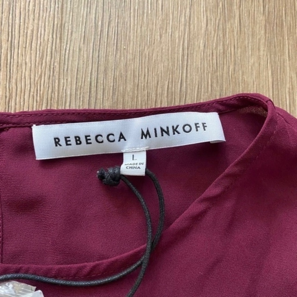 NWT Rebecca Minkoff Shanaya Top Purple Large‎ - Picture 4 of 7